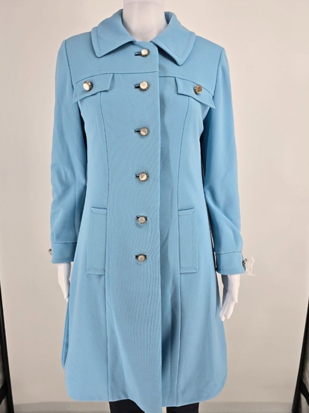 Vintage 1970s Voyager West by Youthcraft Custom-Ette A-Line Mod Dress Coat (S)